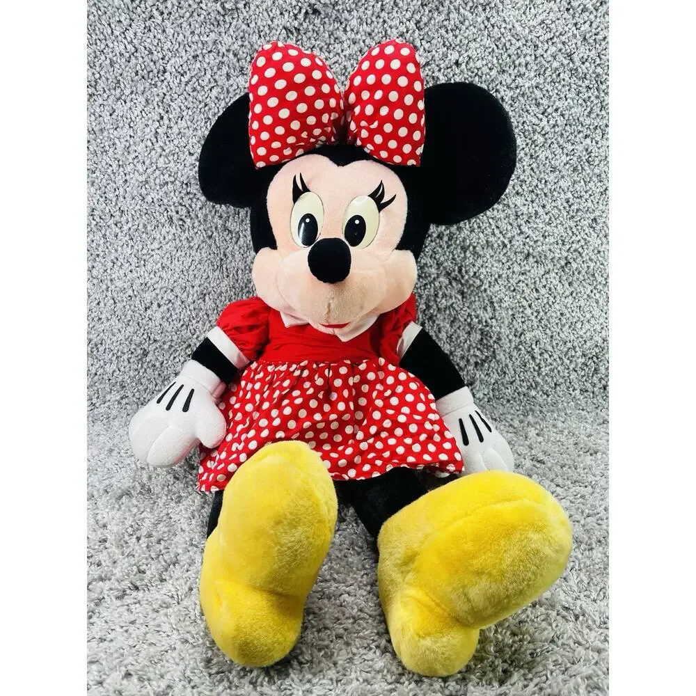 Mickey and Minnie Mouse Disney Store Plush Toy Set Large 24 Inch Multicolor